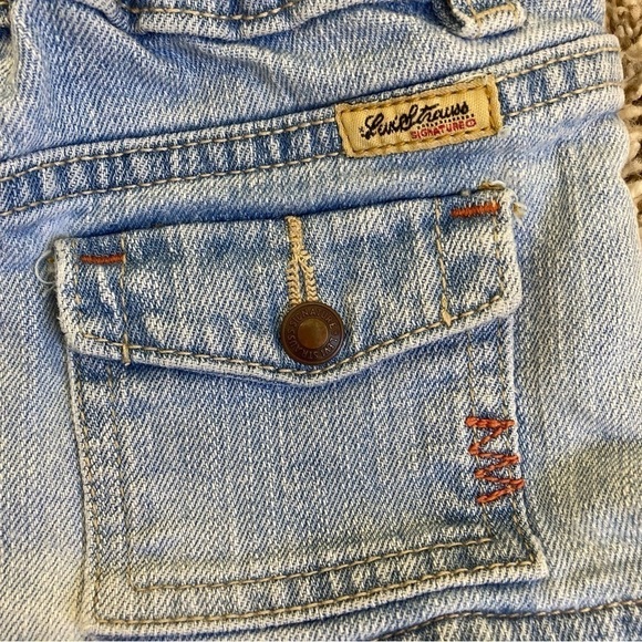 Levi's Ruffled Floral Denim Skirt w Built-in Shorts Toddler Girl's 2T - Picture 15 of 16